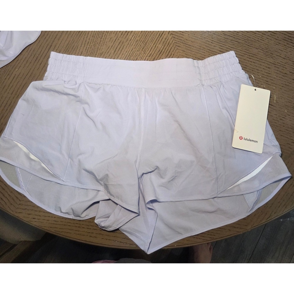 Lululemon Hotty‎ Hot HR Short 2.5 Lined Serene Blue SRNB LW7DE5S Size 14 NWT